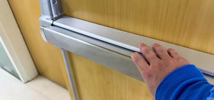 Installing a Push Bar on a Door Natchitoches